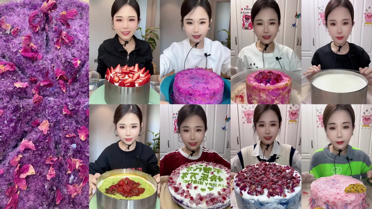 YY ICE CAKES EATING / MILK POWDER MATCHA ICE EATING SOUNDS