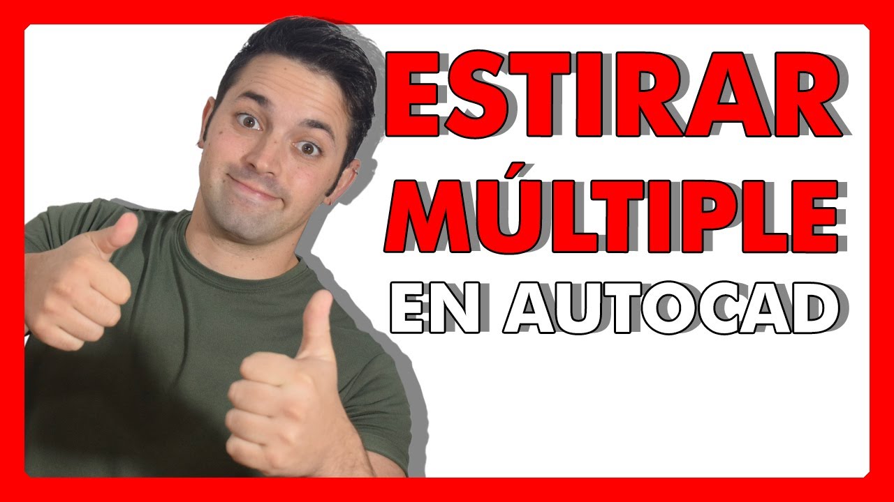 😮 ESTIRAR MÚLTIPLE en AUTOCAD [multiple stretch]