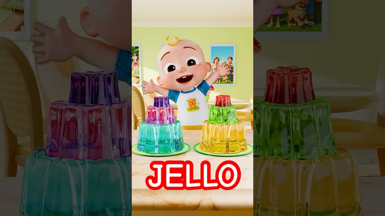 Color Mixing FUN 🔴 🔵 🟢! Learning JELLO Colors for Kids! #shorts #cocomelon #jello