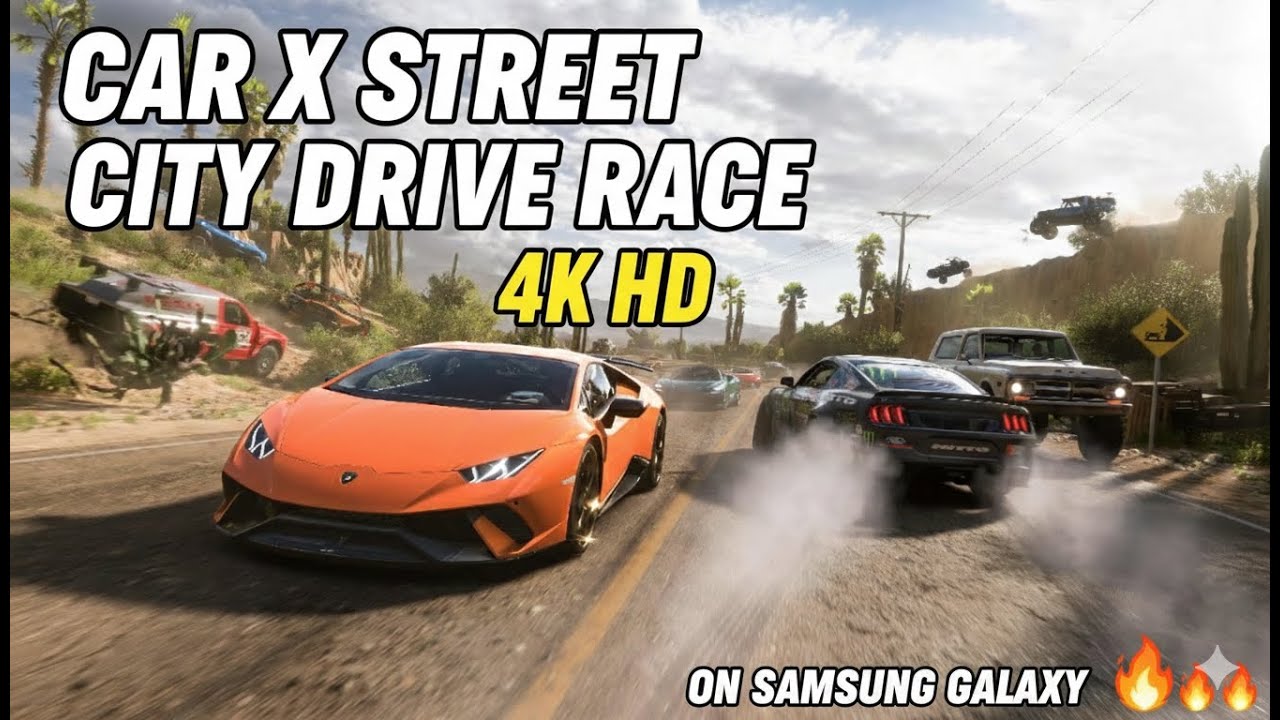 CAR X STREET CITY DRIVE RACE 4K 🚗🚘🔥