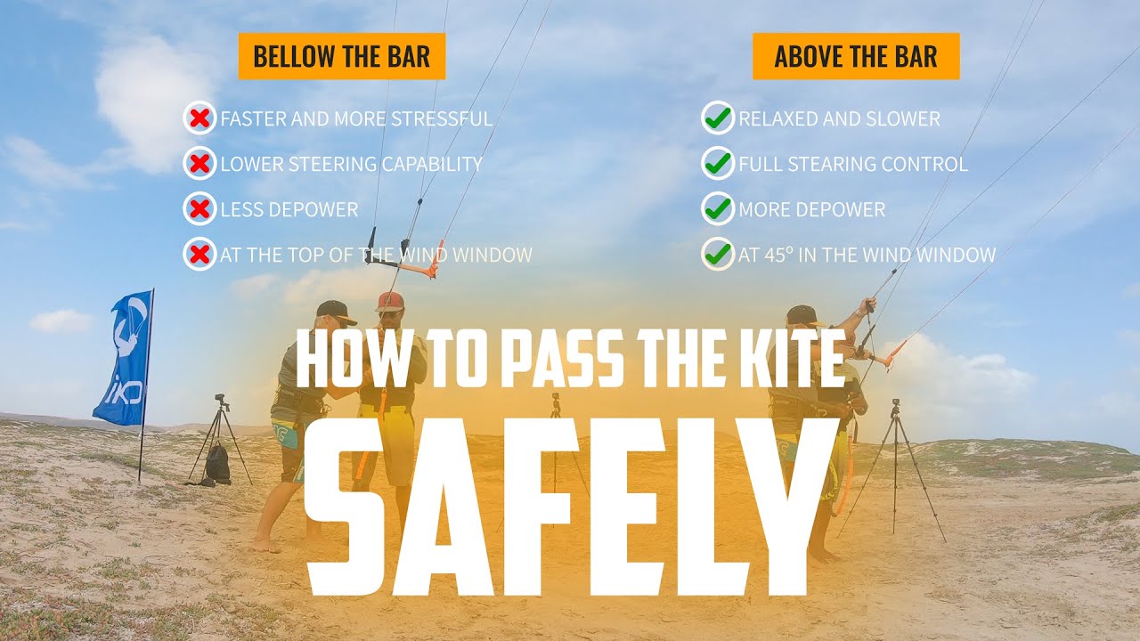 How to PASS Your KITE between 2 Riders Safely