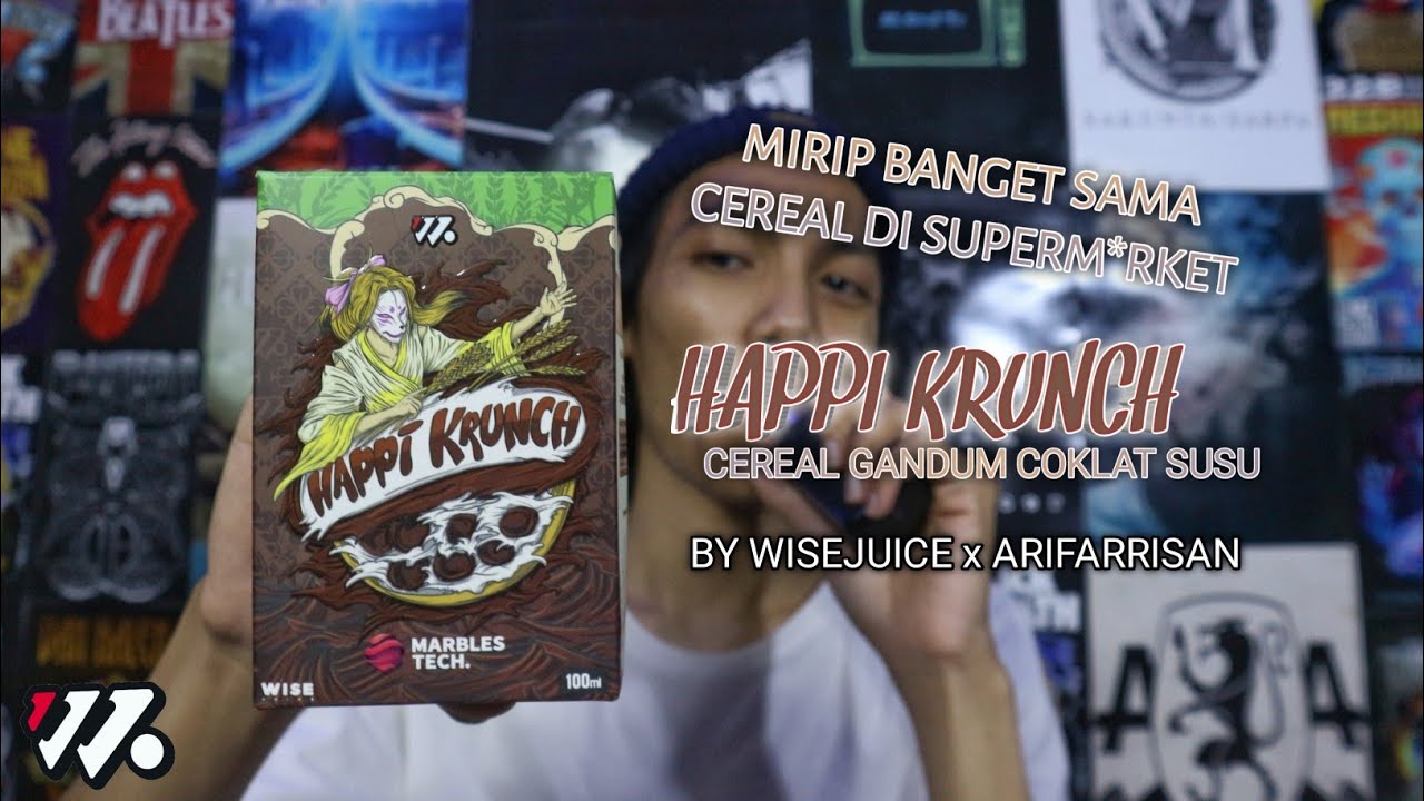 LEBIH ENJOY INI DIBANDING SEBELAH | HAPPI KRUNCH by WISEJUICE x ARIFARRISAN ~ All About Vape