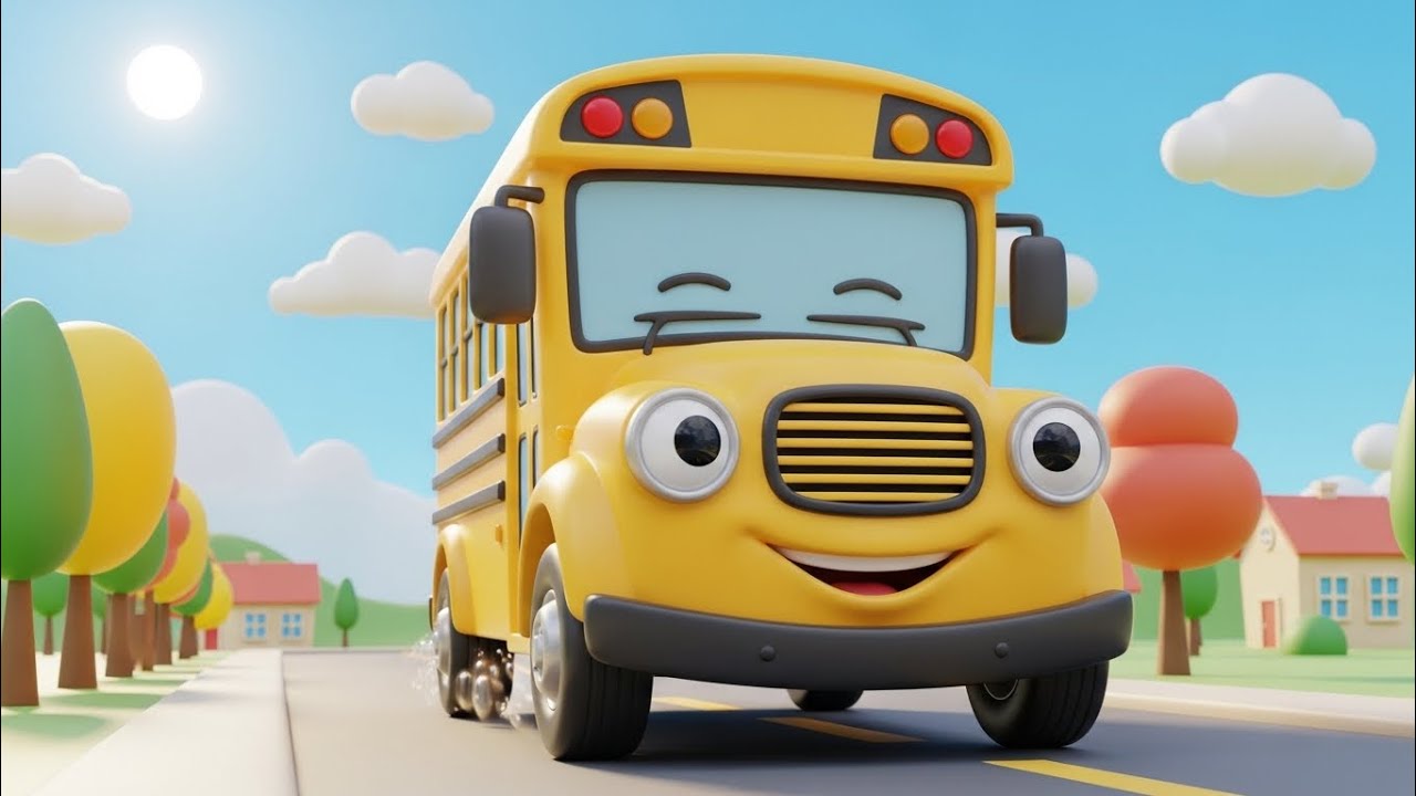 The Wheels on the Bus 🚌 | 5 Minute Kids Nursery Rhyme | Sing Along for Toddlers