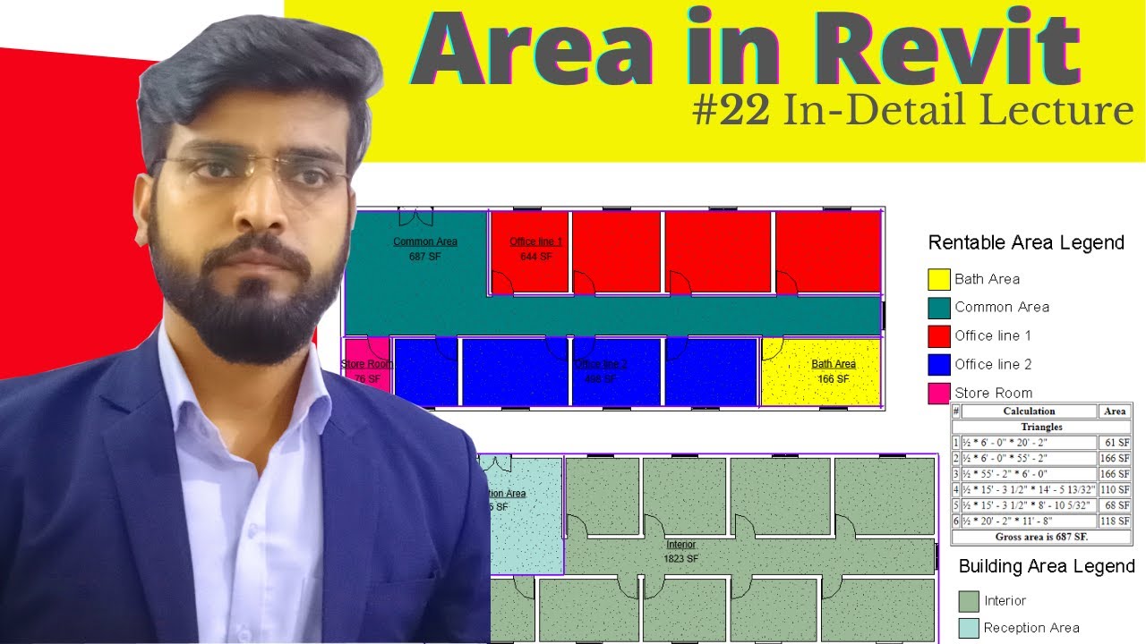 Area plan tutorial in Revit Architecture | #22 lecture on Revit 2020 for Beginners