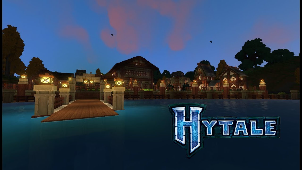 I built a harbor in Hytale Survival