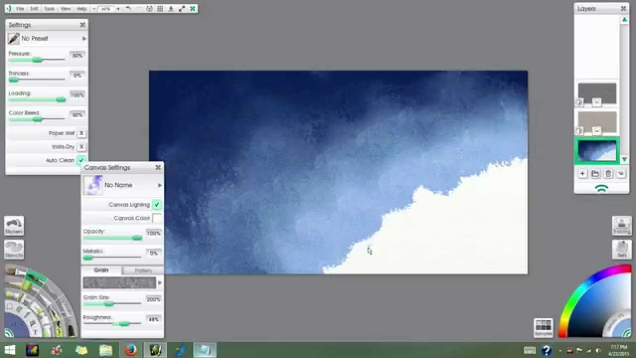 Into The Stars - ArtRage Watercolor Tutorial Part 1