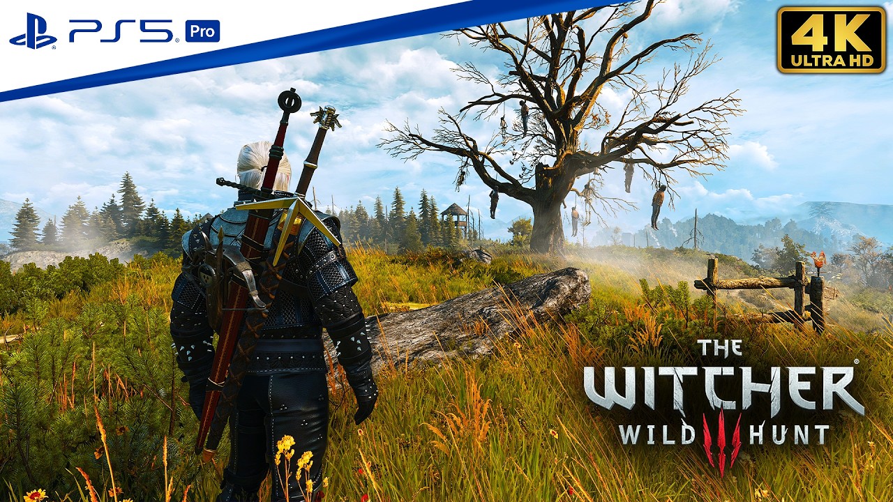 The Witcher 3: Wild Hunt Next-Gen (PS5 Pro): геймплей в открытом мире (свободное перемещение) [4K...
