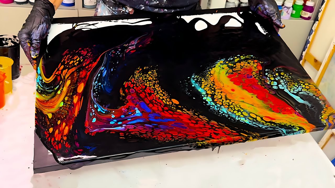5 creative and magical ideas for fluid art and abstract painting with acrylic|You must see!