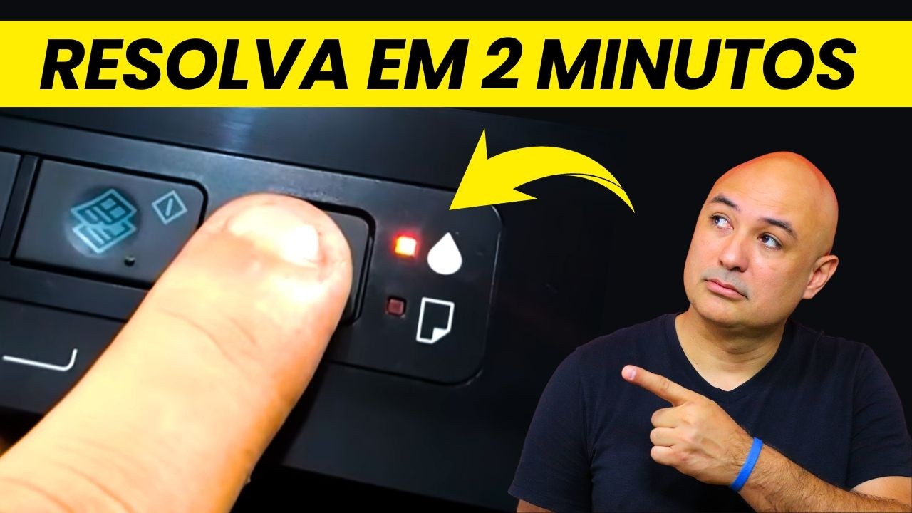 Epson com luz da gotinha piscando ou acesa, como resolver?  L355, L395, L375, L200