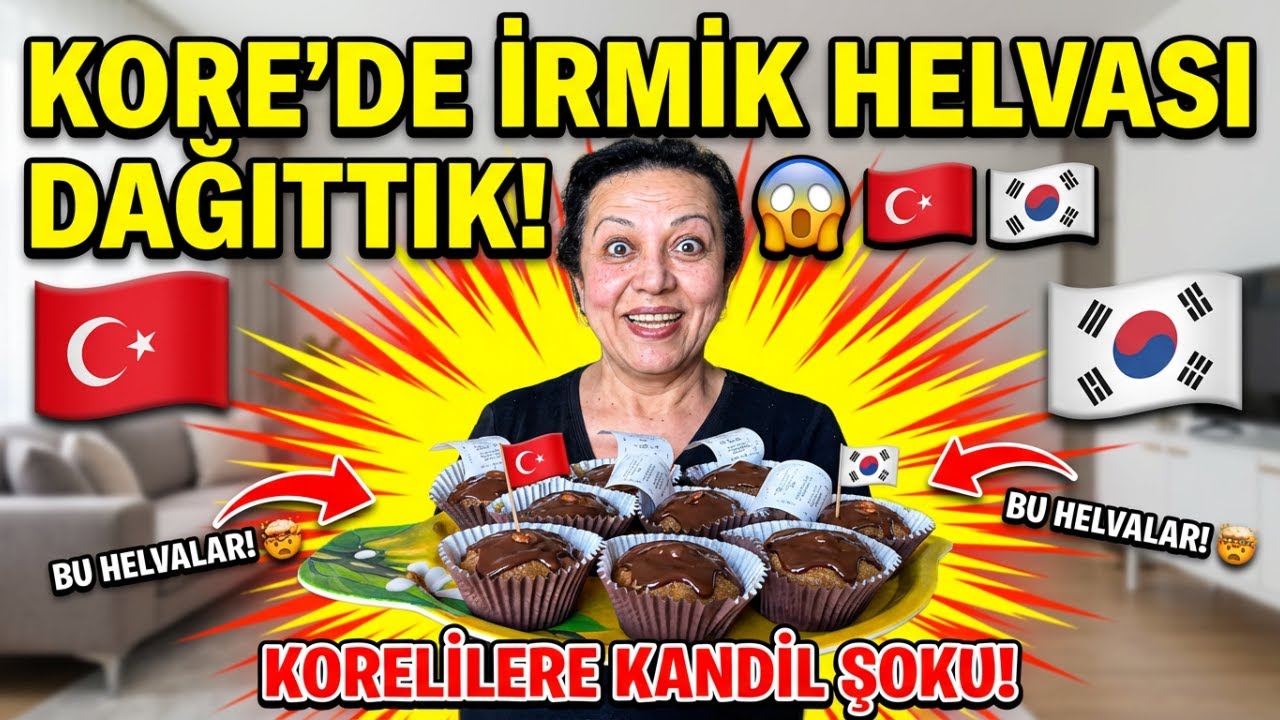 Türk Gelenekleriyle Kore'de Berat Kandili | İrmik Helvası Dağıtımı ve Tepkiler