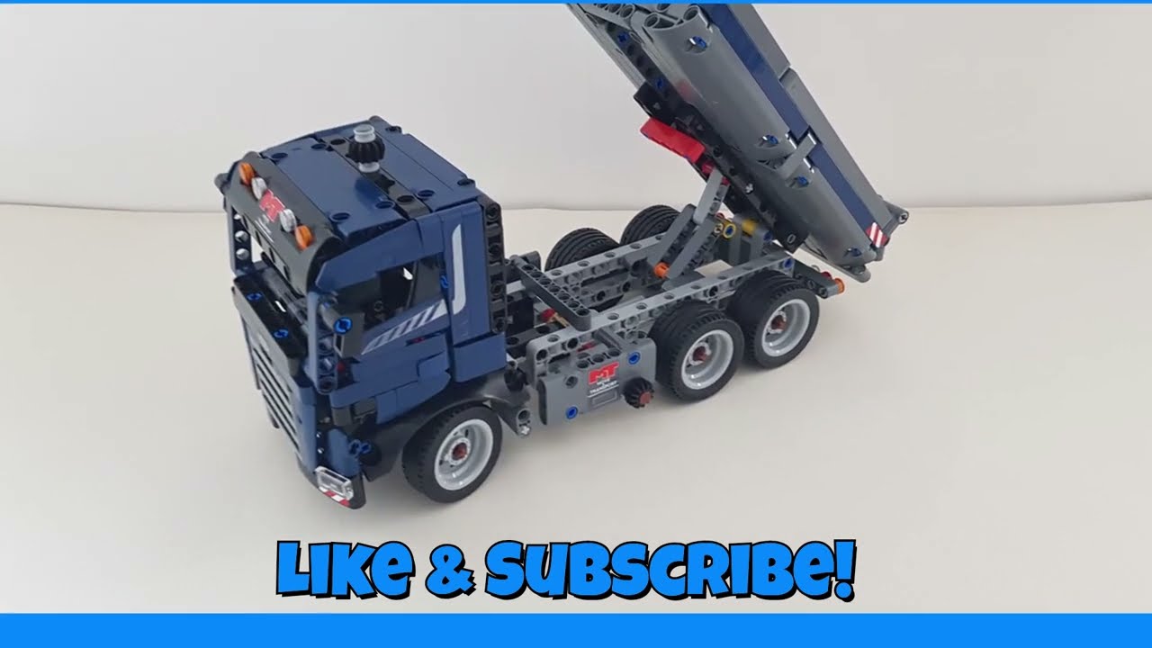 Building A Technic Lego Tipping Dump Truck set 42203