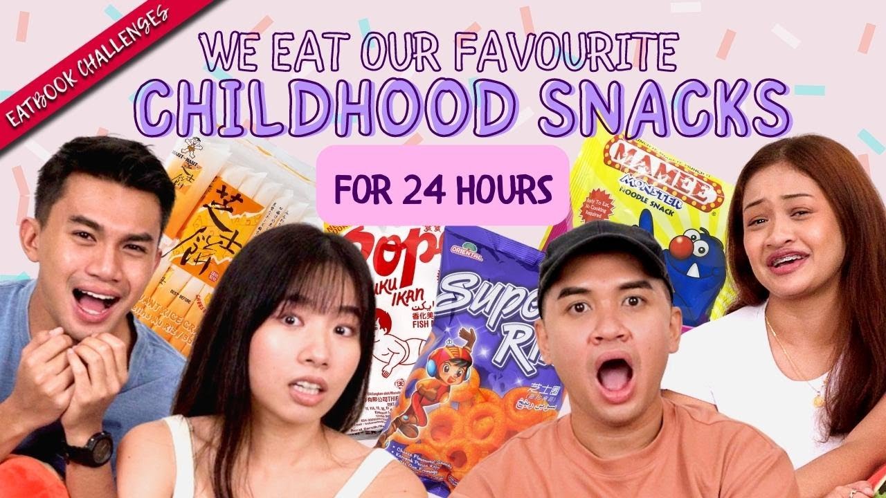 We Eat Our Favourite Childhood Snacks For 24 Hours! | 24 Hour Challenges| EP 3