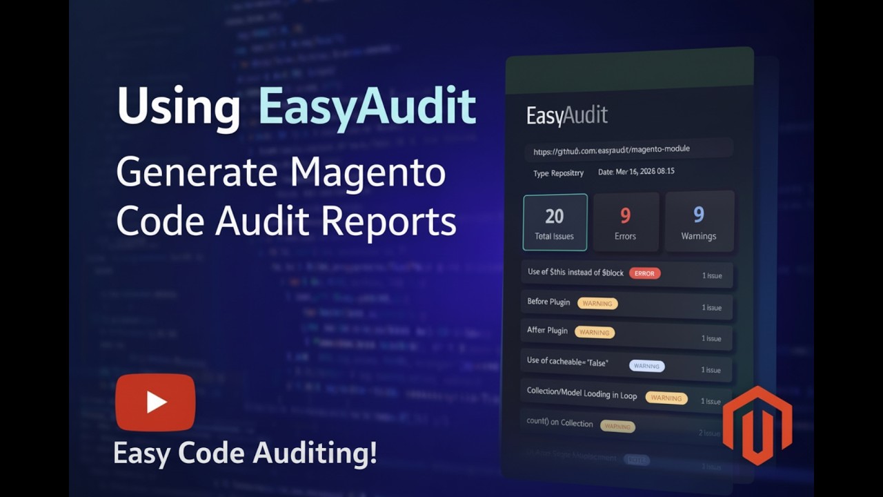 Find Code Issues in Any Magento 2 Module Online with EasyAudit