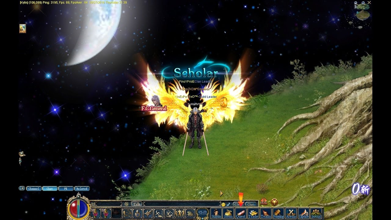 Elite PK on King acc . EPIC FAIL ( ping 400+ :( ) 28/10 Kylin server =)