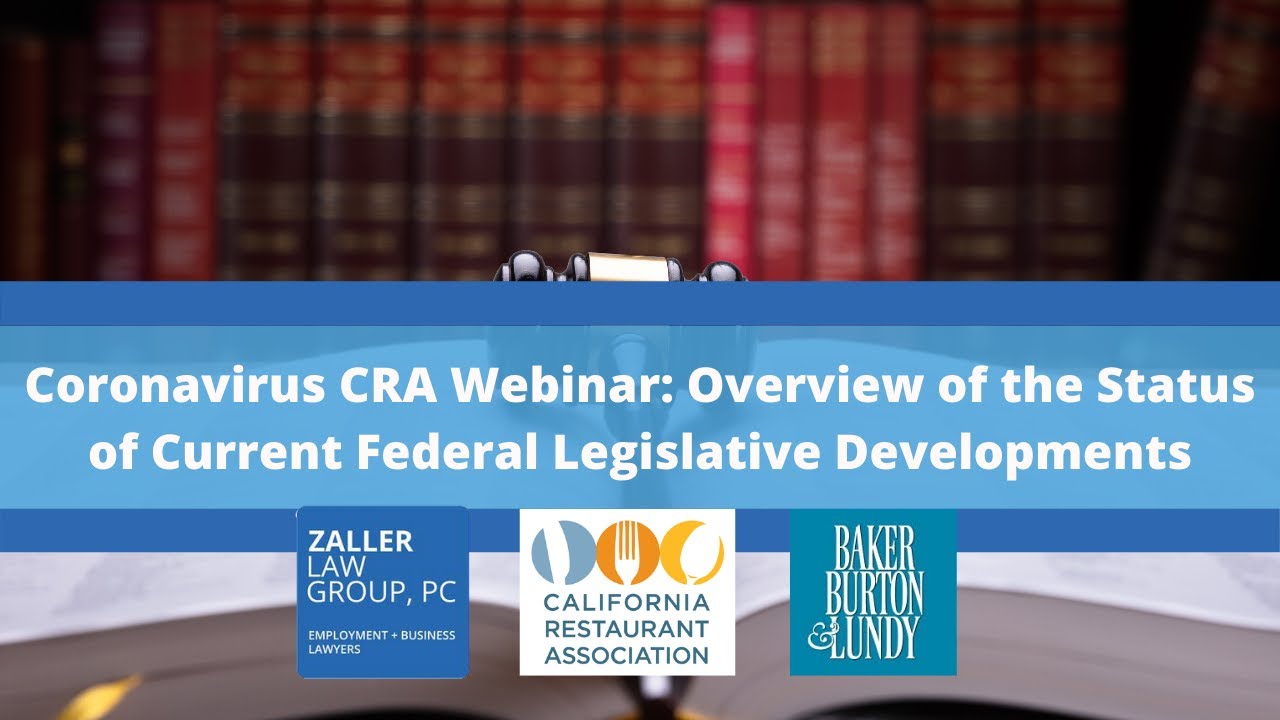 Coronavirus: Overview of the Status of Current Federal Legislative Developments