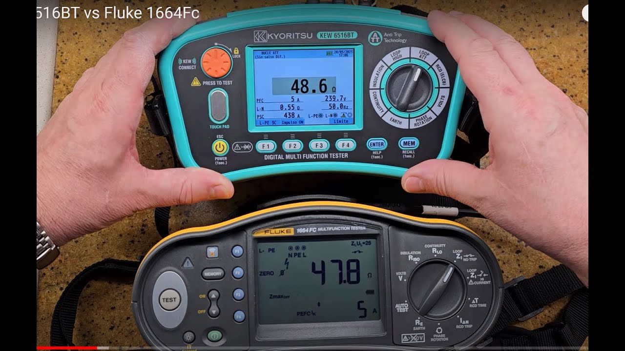Kyoritsu 6516BT vs Fluke 1664Fc