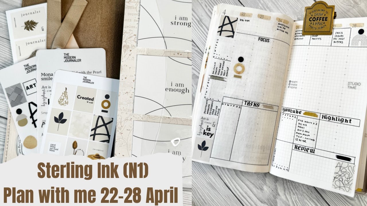 Sterling Ink (N1) Plan with me 22-28 April || Travelers notebook