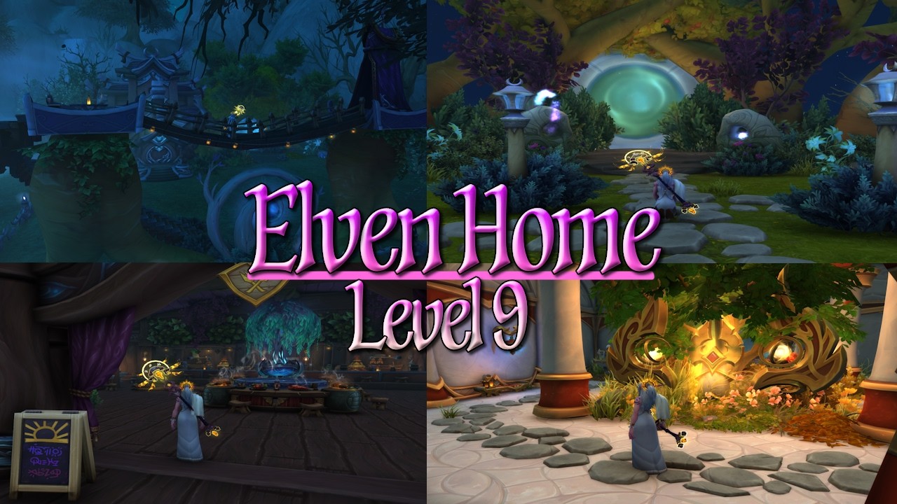 Massive Elven Home | Level 9 - Max Budget Used | WoW Housing
