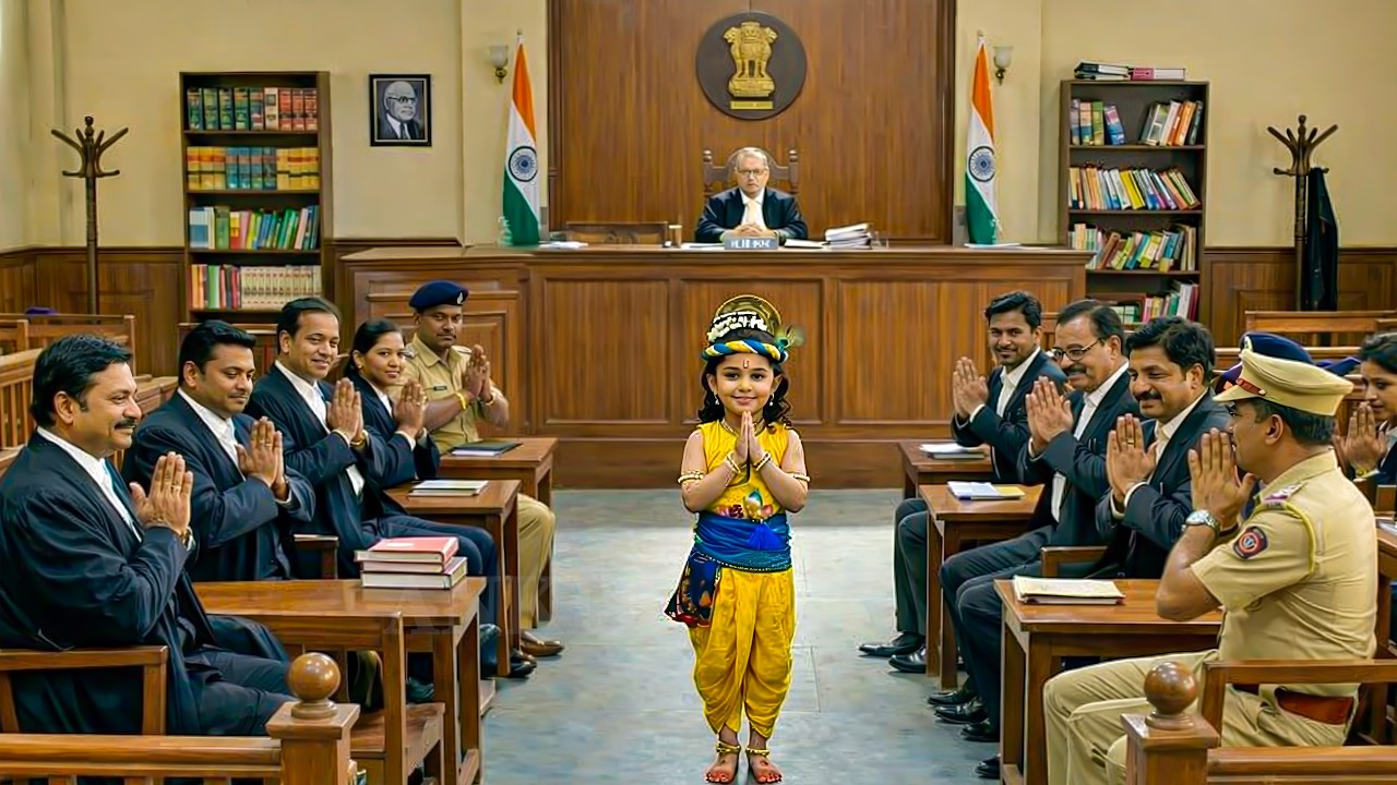 क्या हुआ जब अचानक अदालत में आ पहुँचे बाल कृष्णा? 😲 | Krishna Leela | Yashomati Maiyaa Ke Nandlala