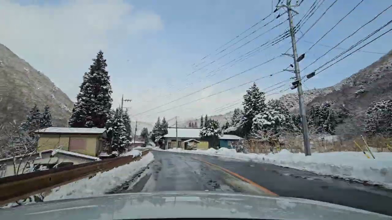 ドライブ　何故か積雪が少なかった区間　国道121号～国道400号まで　栃木