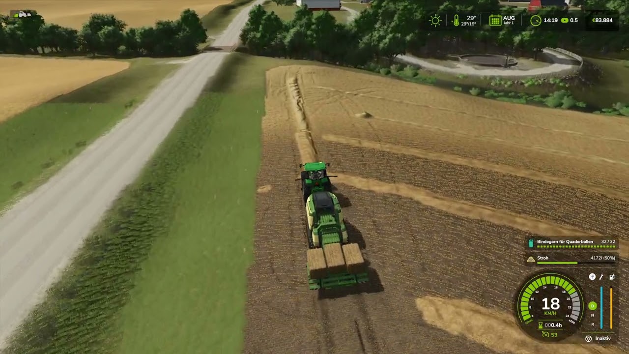 Landwirtschaft Simulator 25 - Alma,Missouri / Mit dem 8R Strohpressen 