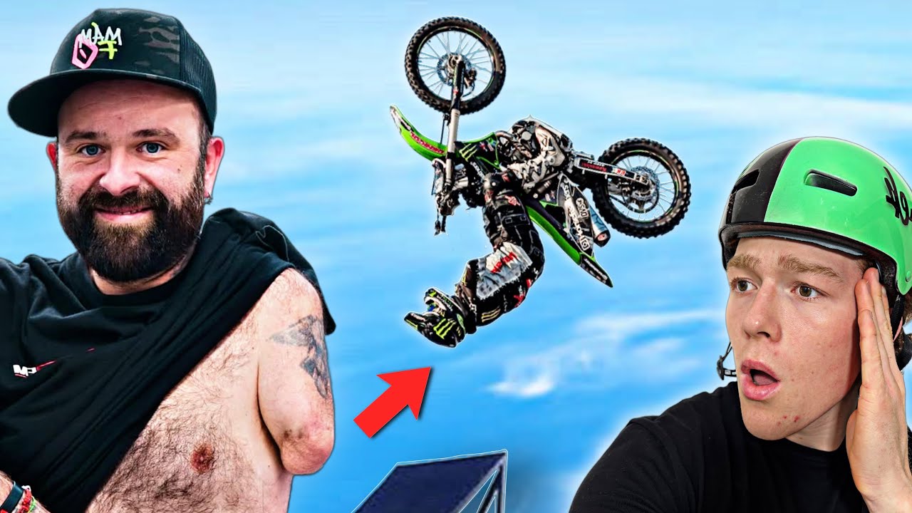 S AMPUTOVANOU RUKOU SALTO NA MOTORCE! První na světě 🌍