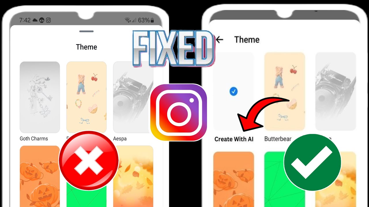How to Fix Instagram Theme Create With AI Option Not Showing