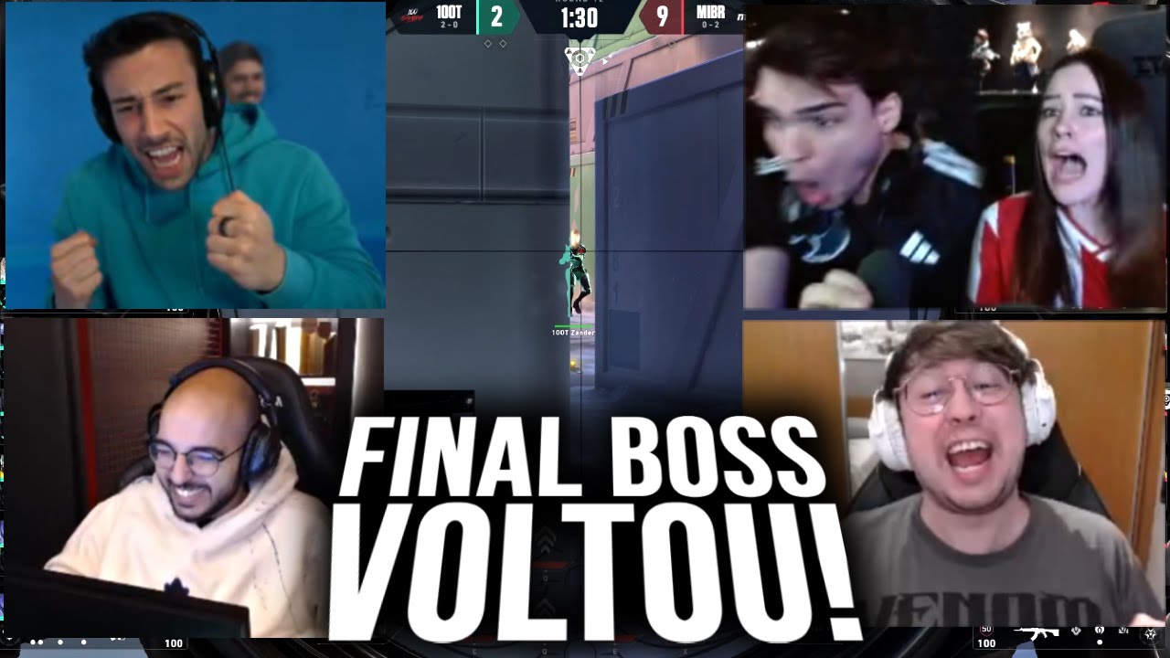 REAÇÃO DOS STREAMERS VENDO O ASPAS DANDO GAP NA 100T NA ICEBOX! O FINAL BOSS VOLTOU?