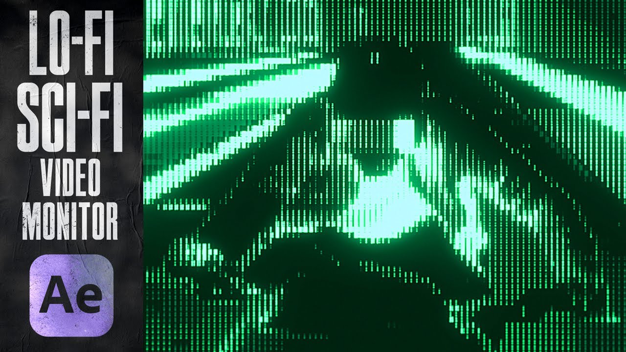 Advanced After Effects // Аналоговый ретро-футуристический монитор