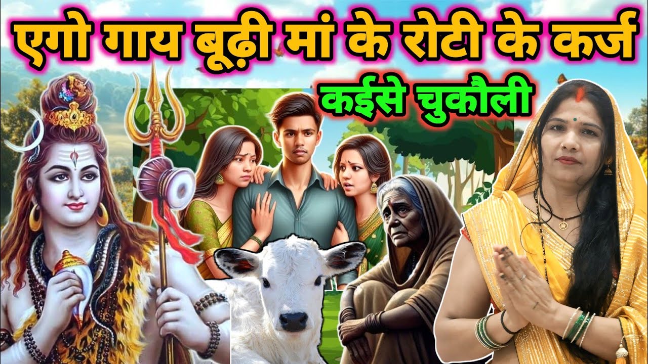 गाय ने बूढ़ी मां का कर्ज कईसे चुकाया|shiv charcha katha|shiv charcha geet|shiv guru bhajan|#katha