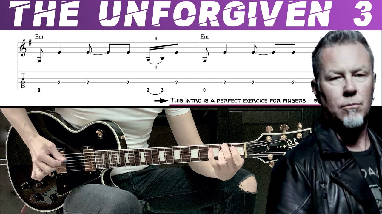 METALLICA - THE UNFORGIVEN 3 (Guitar cover with TAB | Lesson)