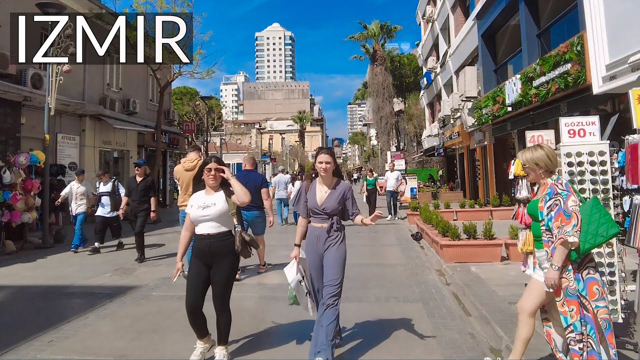 🇹🇷 A Daytime Walk Through Alsancak, İzmir - Spring 2024 - 28 Min🚶‍♂️