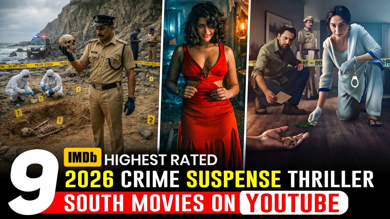Top 9 New South Indian Suspense Thriller Movies in Hindi | 2026 South Crime thriller Movies in Hindi