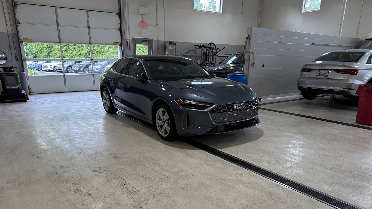 All new 2025 Audi A5 Horizon Blue Walkaround