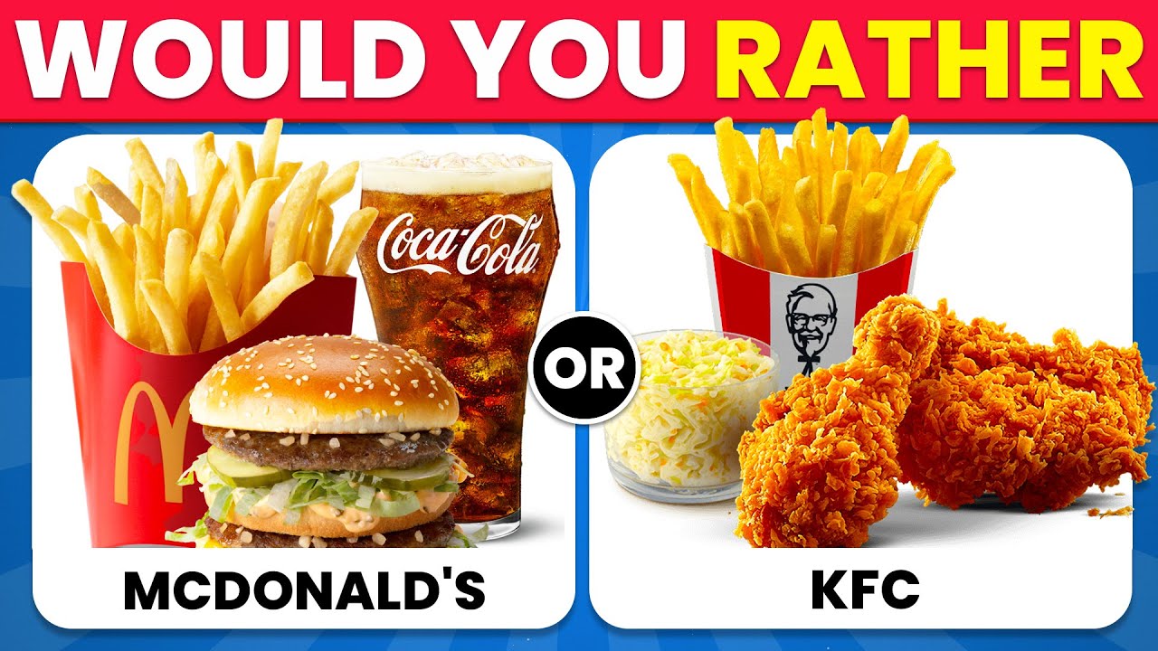 Would You Rather Fast Food Edition ✨🍔🍴 | Foodie Trivia