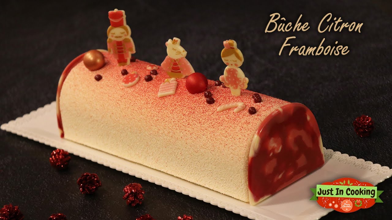 ❅ Recette de Bûche de Noël Citron Framboise ❅