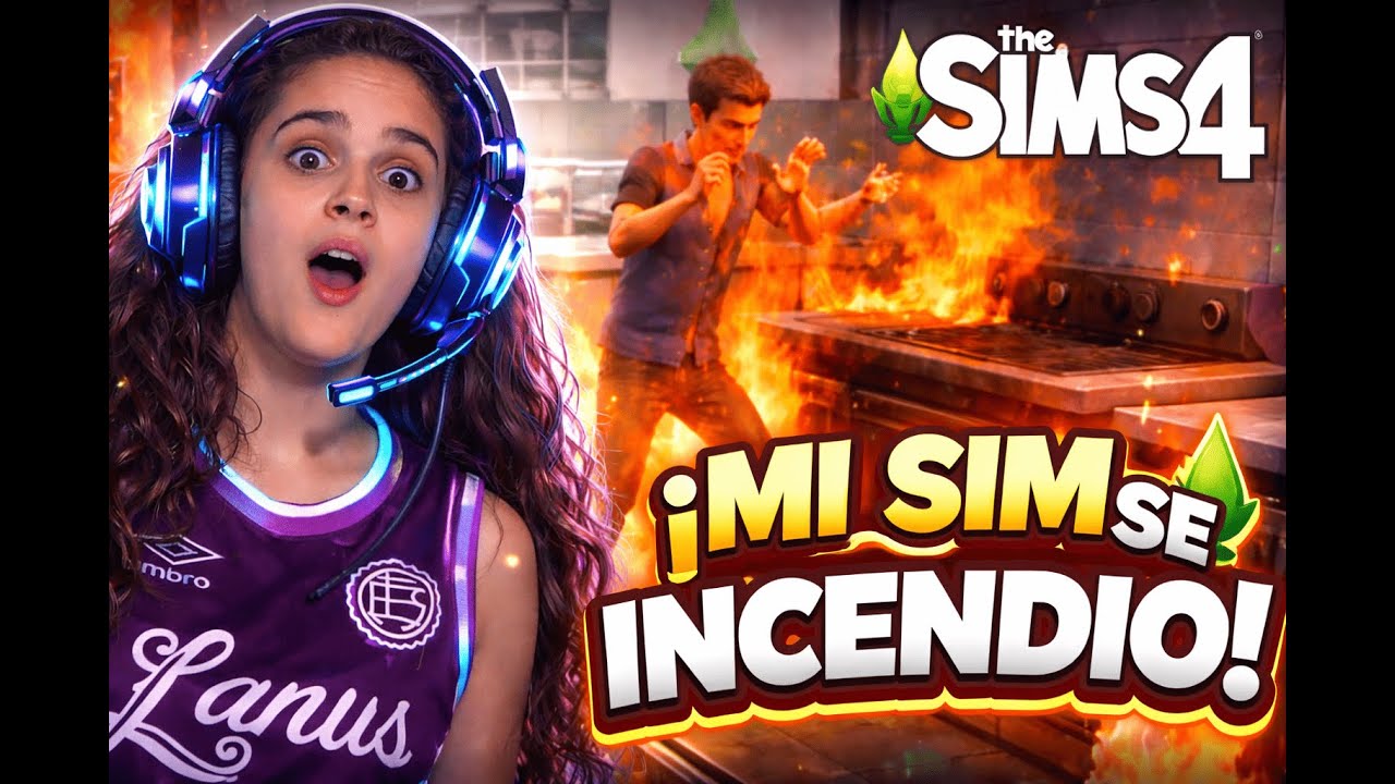 MI SIM SE PRENDIÓ FUEGO Y TODO SALIÓ MAL 🔥💀 | Los Sims serie/ 4