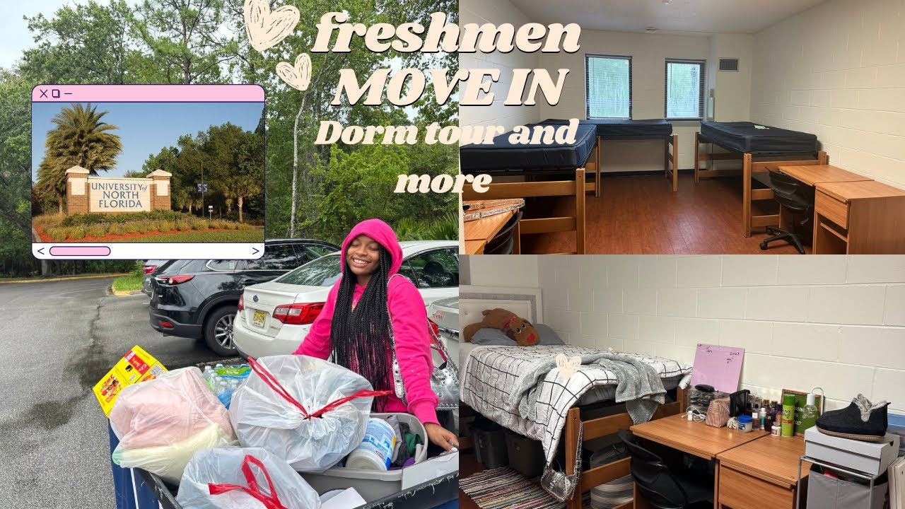 COLLEGE MOVE IN 2023 + DORM TOUR 💙🤍
