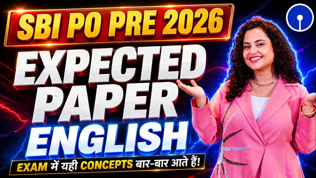 SBI PO Exam 2026 | English | Most Expected Paper | BY RUPAM MA'AM