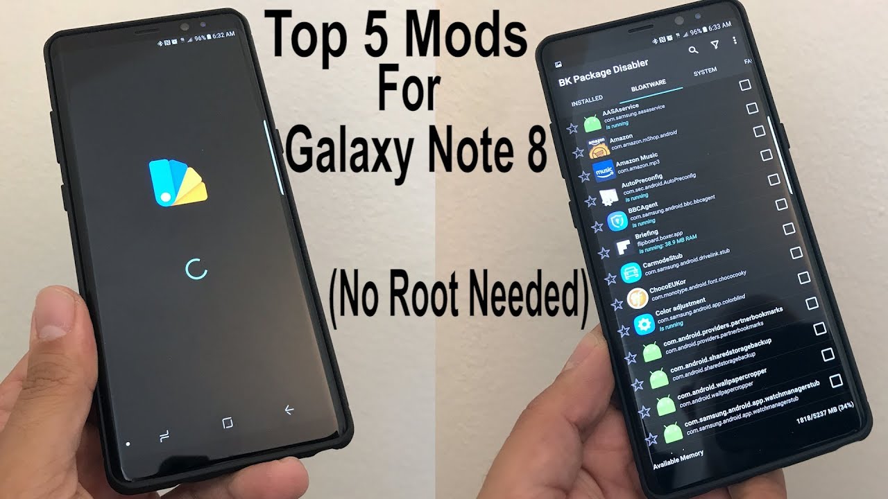 Top 5 Samsung Galaxy Note 8 / S8 / S8 Plus Mods (No Root Needed)