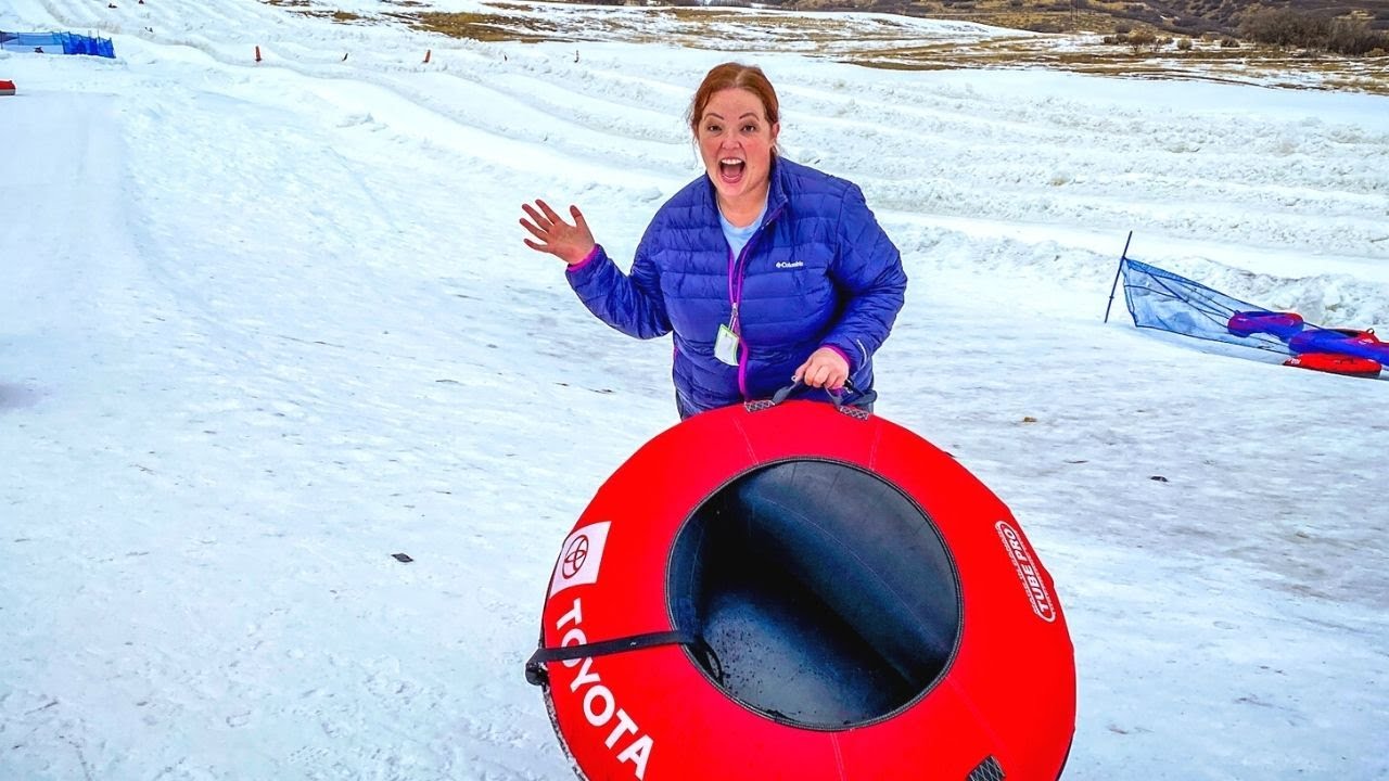 Soldier Hollow Tubing - 1,200 foot sledding run in Midway Utah!