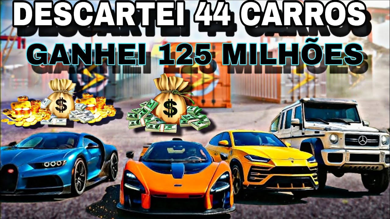 DESCARTEI 44 CARROS E GANHEI 135 MILHÕES NO ONE STATE RP 