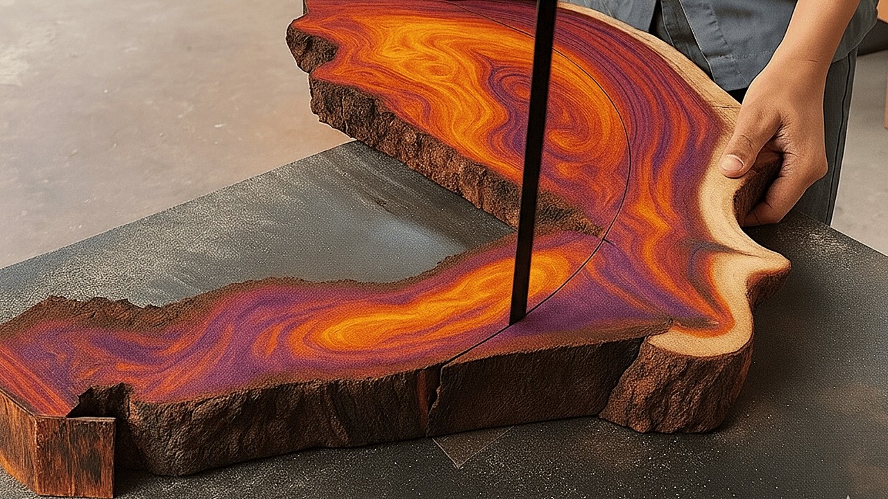 Be Amazed! The Beauty of Curves: The Journey of an Artisan Creating a Unique and Sturdy Table!
