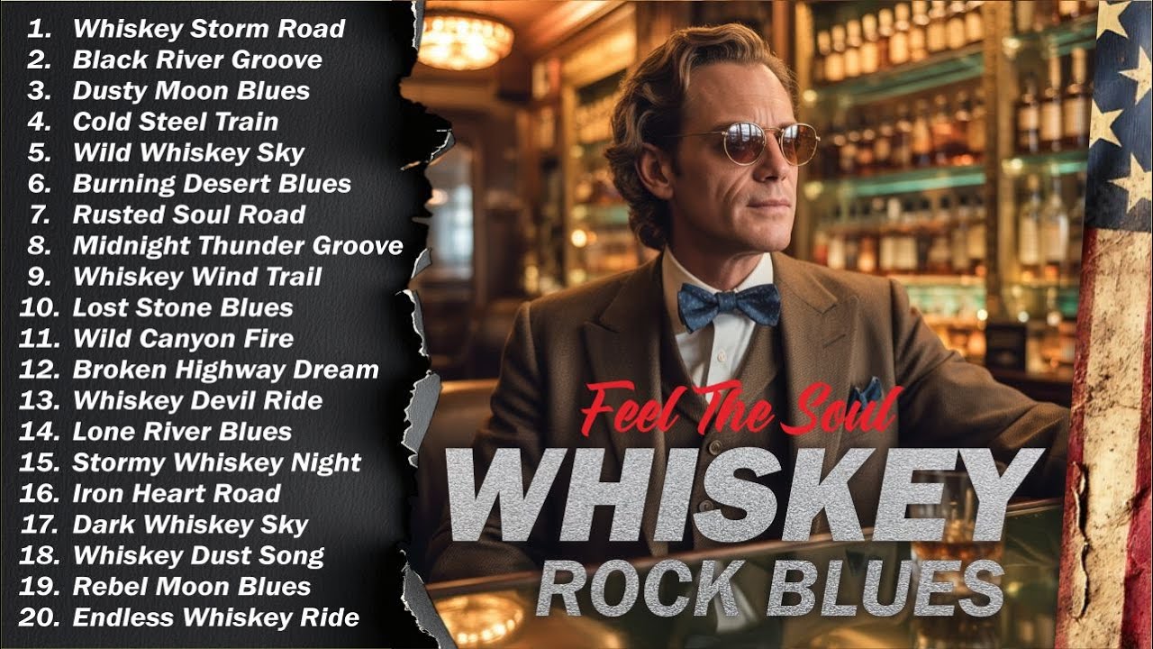 🎸 The Best of Whiskey Blues 🎶 Timeless Blues Rock Songs for Relax, Chill & Night Vibes