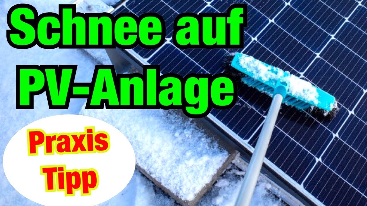 Schnee auf der PV-Anlage! Was tun? Proofwood