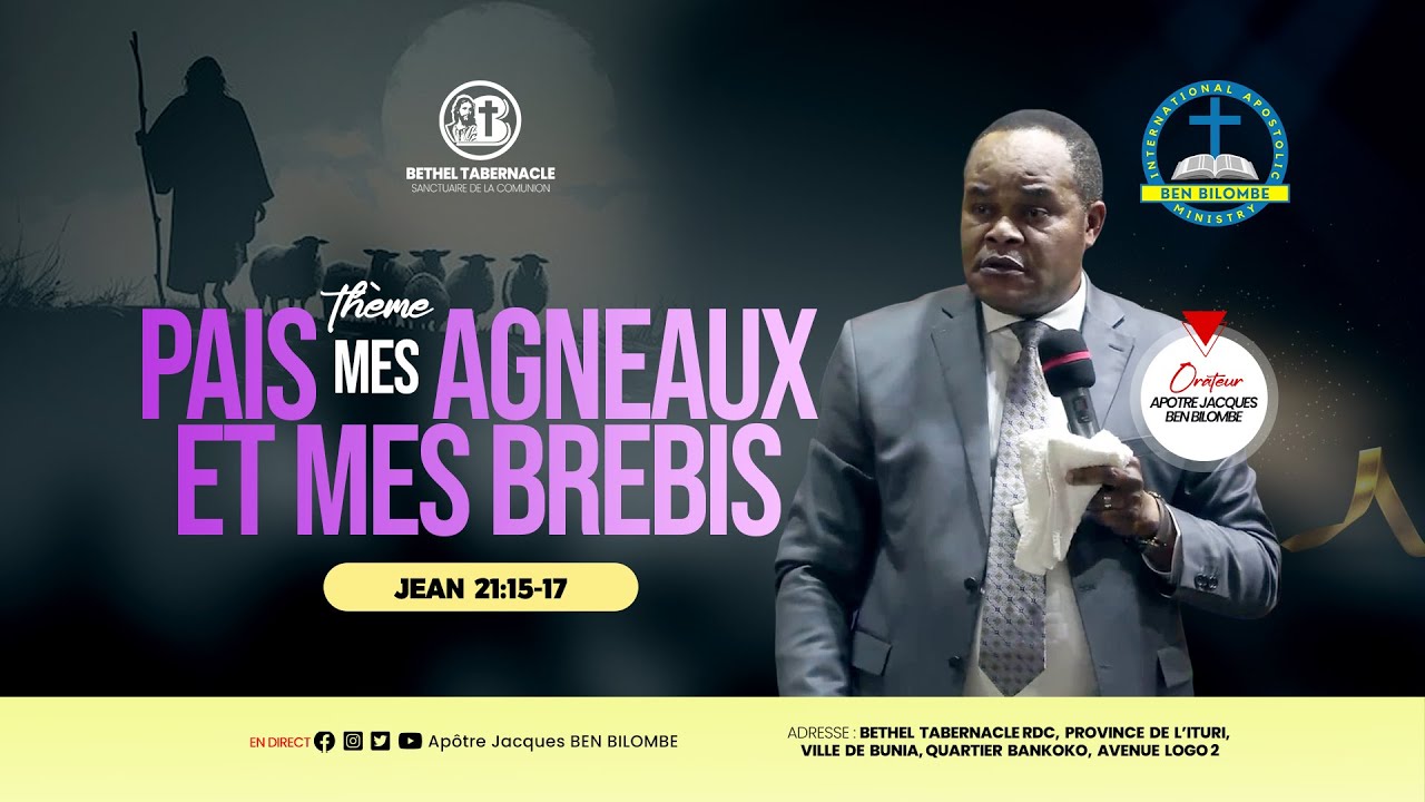 PAIS MES AGNEAUX ET MES BREBIS : JEUDI 15  JANVIER 2026