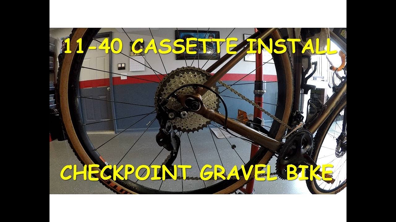 Fitting an 11-40 rear cassette on a Trek Checkpoint Gravel Bike with Shimano 105