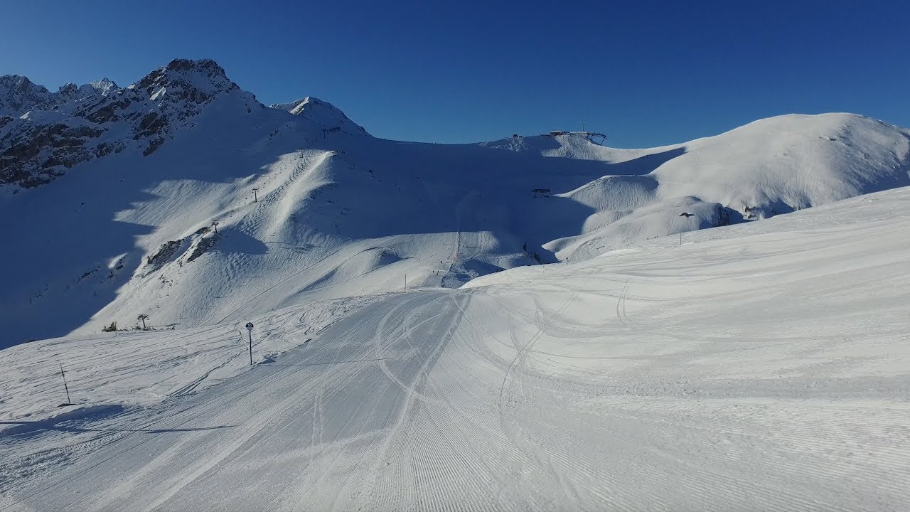 😍 Fellhorn 👏 Ski - Fellhorn 👍 Blaue Ski Abfahrt in 4K verwacklungsfrei