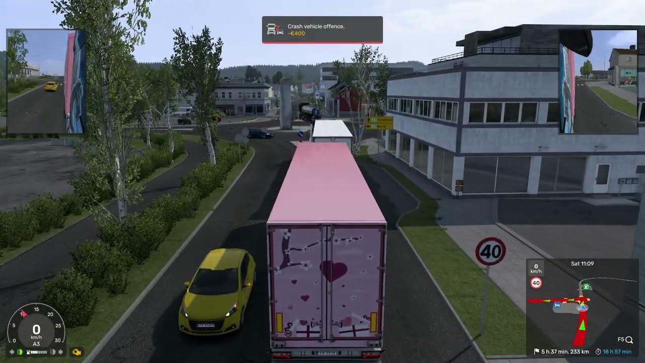 Eurotruck Simulator-St Valentine's event- After many problems, a peaceful journey without any issues