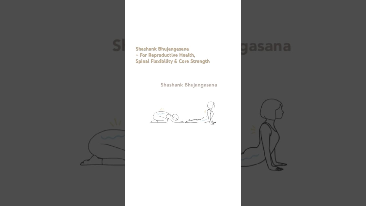 샤샹크 부장가아사나(토끼 코브라 자세) For Reproductive Health, Spinal Flexibility & Core Strength